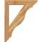 Ekena Millwork Funston Slat Rough Sawn Bracket w/ Offset Brace, Western Red Cedar, 6"W x 30"D x 38"H BKT0604X30X38FST06RWR - alternate 4